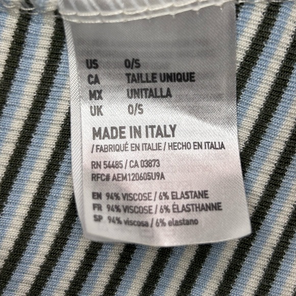 DON'T ASK WHY Stripped Button Front Dress with Bow Straps Made in Italy n16 - Picture 6 of 7